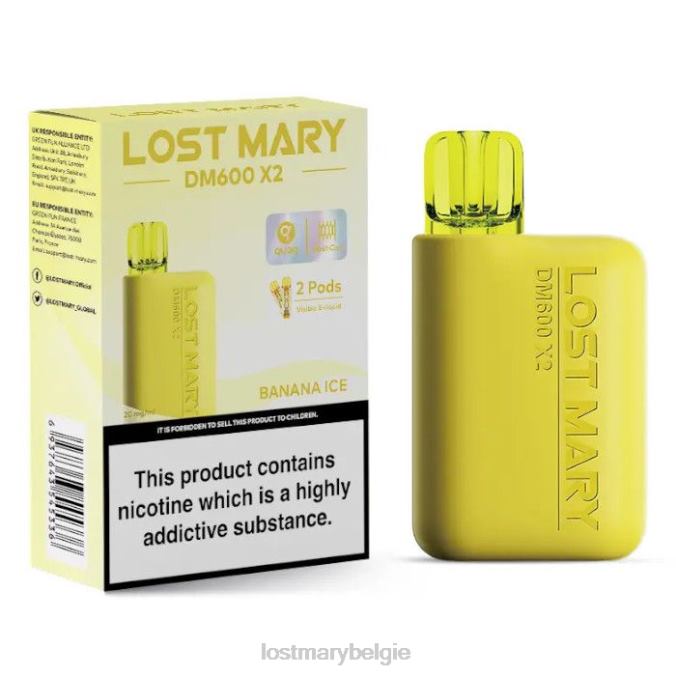 verloren mary dm600 x2 wegwerpvape bananen ijs 06FJN187 -LOST MARY Vape Review